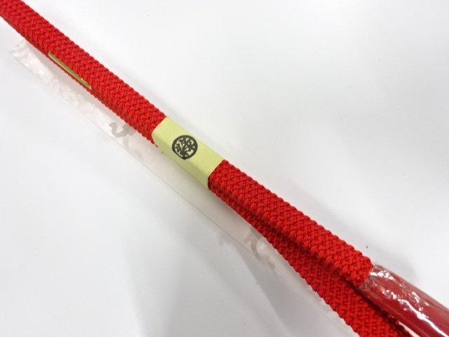 未使用品　正絹　撚り房　手組帯締め